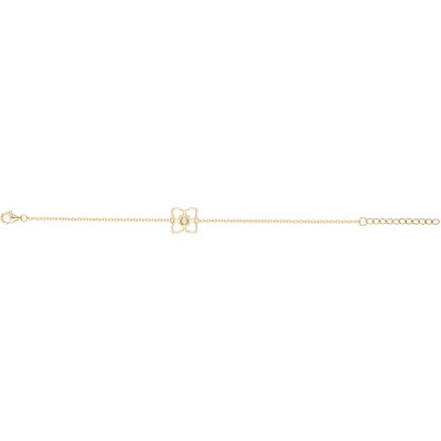 Bracelet La Garçonne en plaqué or et diamant
