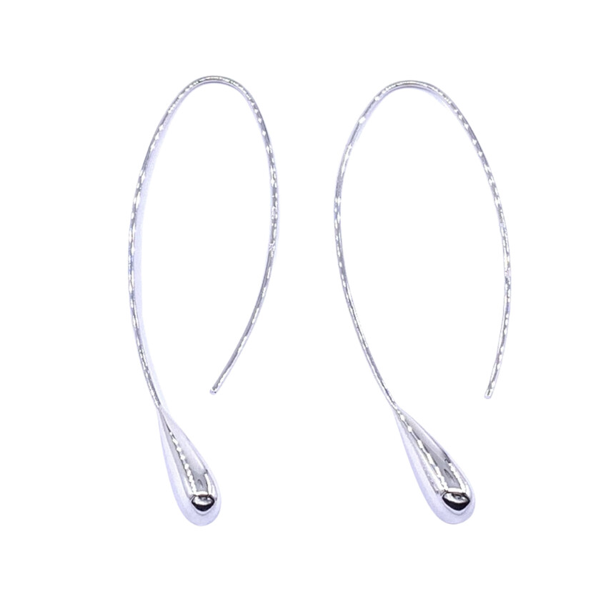 Boucles d'oreilles en or blanc