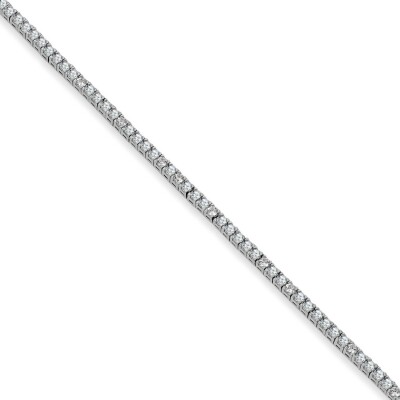 Bracelet en argent et oxydes de zirconium