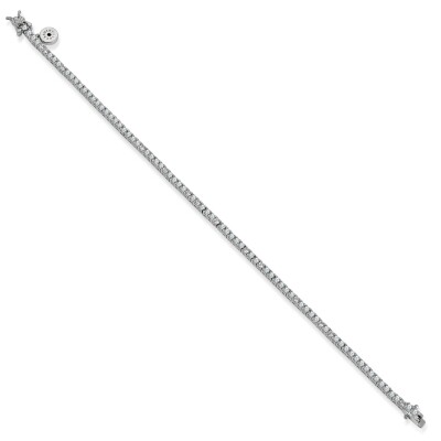 Bracelet en argent et oxydes de zirconium
