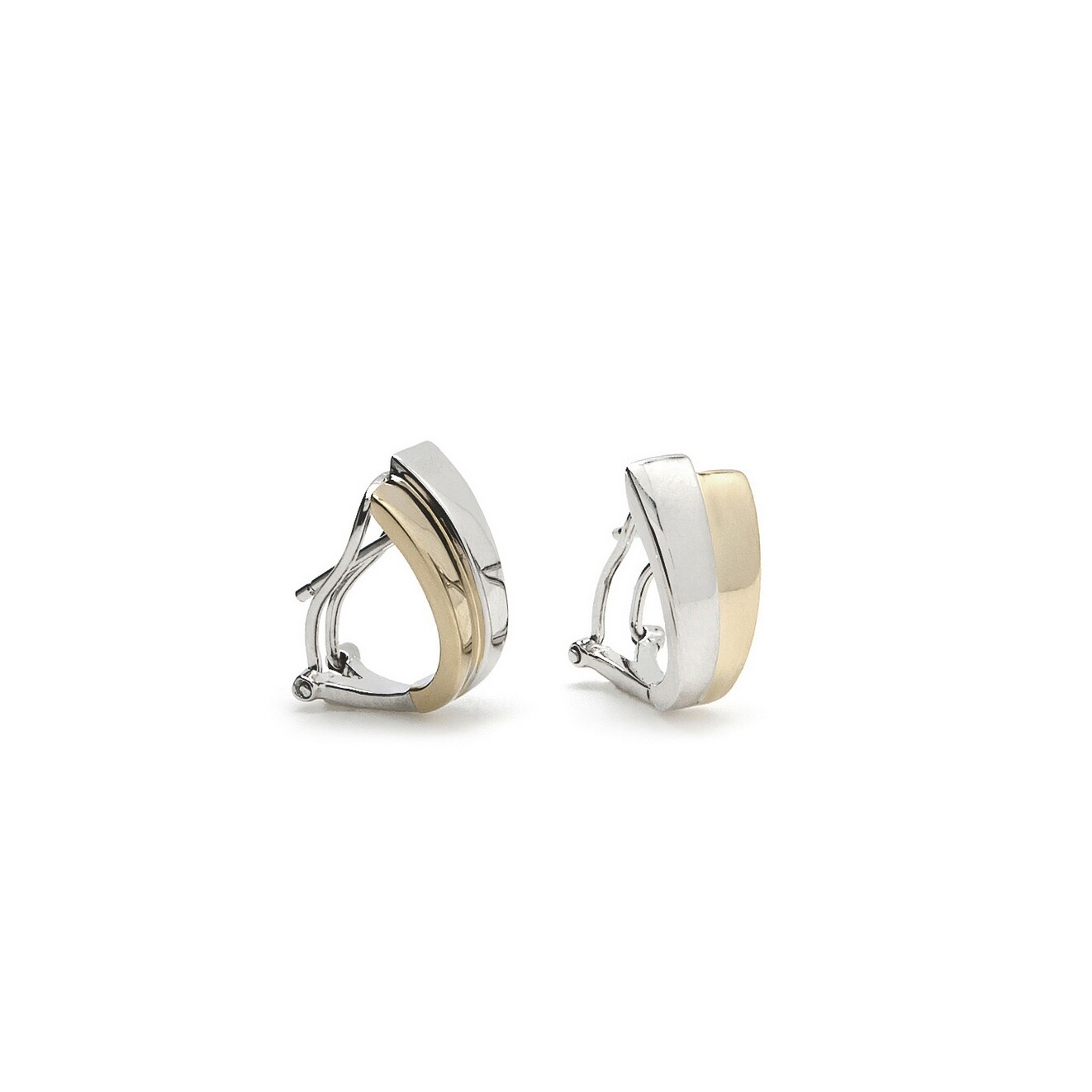 Boucles d'oreilles en argent et argent doré