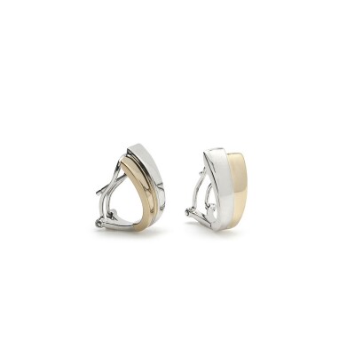 Boucles d'oreilles en argent et argent doré