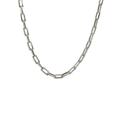 Collier en argent et oxydes de zirconium