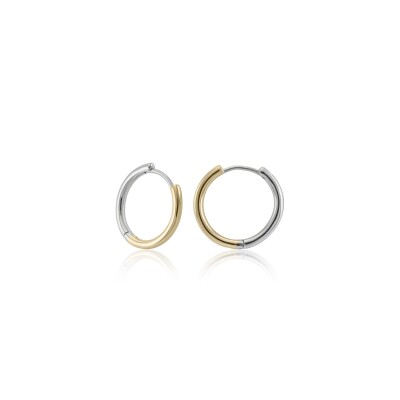 Boucles d'oreilles en argent et argent doré