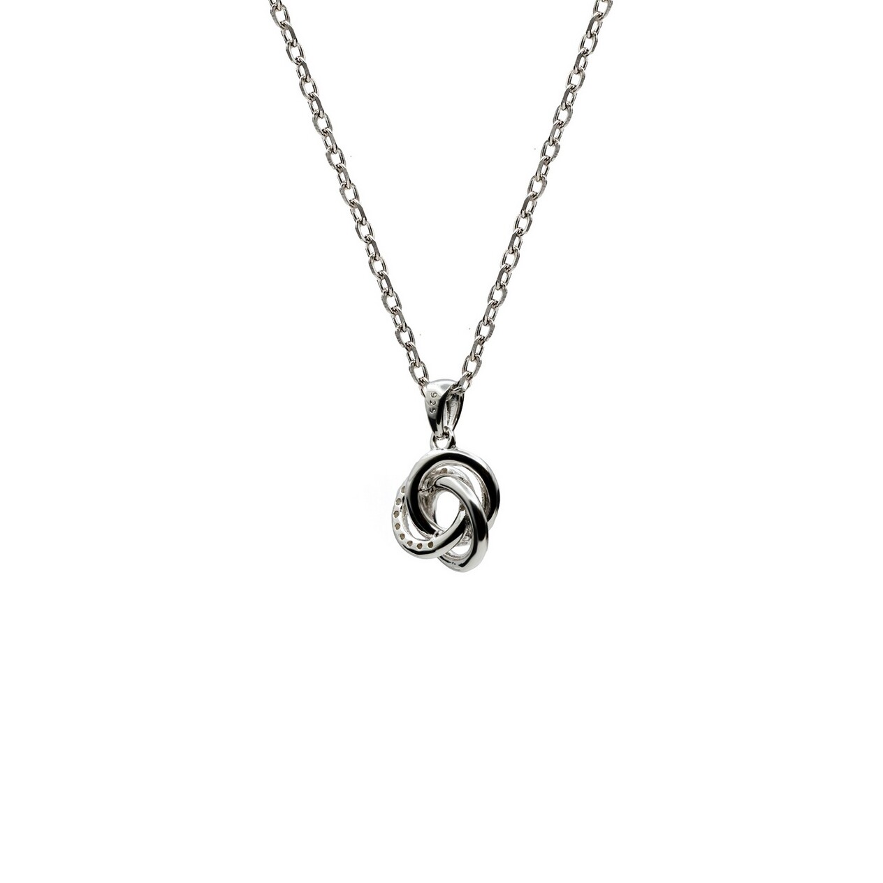 Collier en argent et oxydes de zirconium