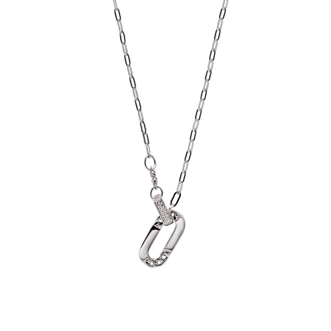 Collier en argent et oxydes de zirconium