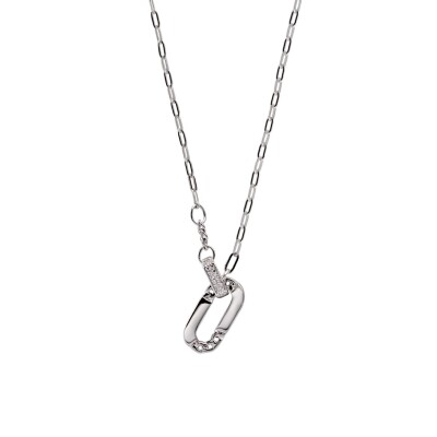 Collier en argent et oxydes de zirconium