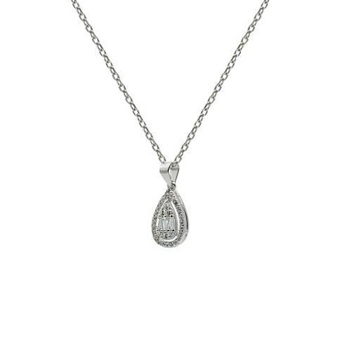 Collier en argent et oxydes de zirconium