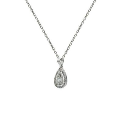 Collier en argent et oxydes de zirconium