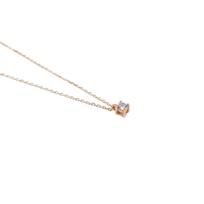 Collier en or jaune et diamant