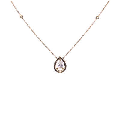 Collier en or jaune et diamants