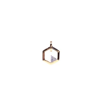 Pendentif en or jaune et diamants