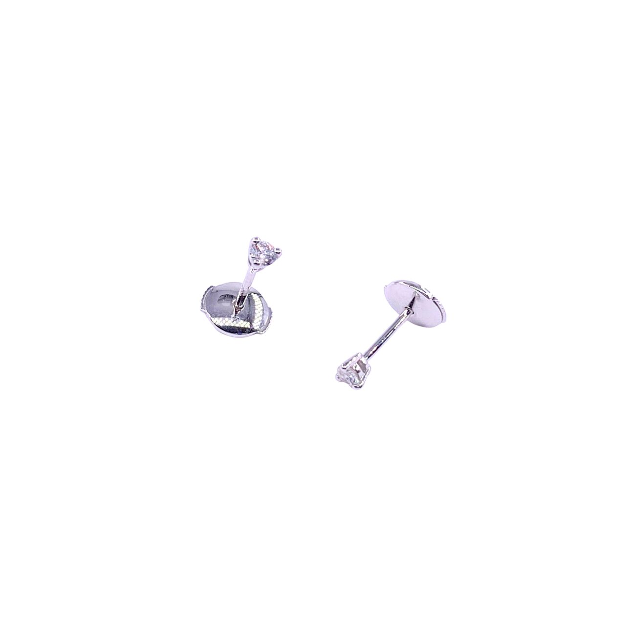 Boucles d'oreilles en or blanc et diamants