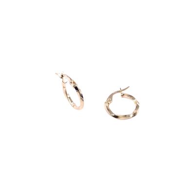 Créoles en or jaune, diamètre extérieure 14mm