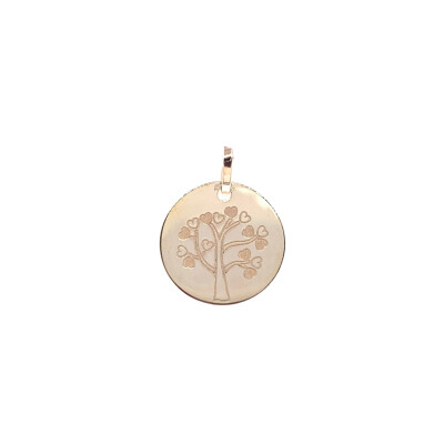 Médaille Arbre de Vie en or jaune 16mm