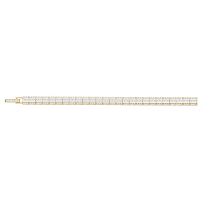 Bracelet en plaqué or et oxyde de zirconium
