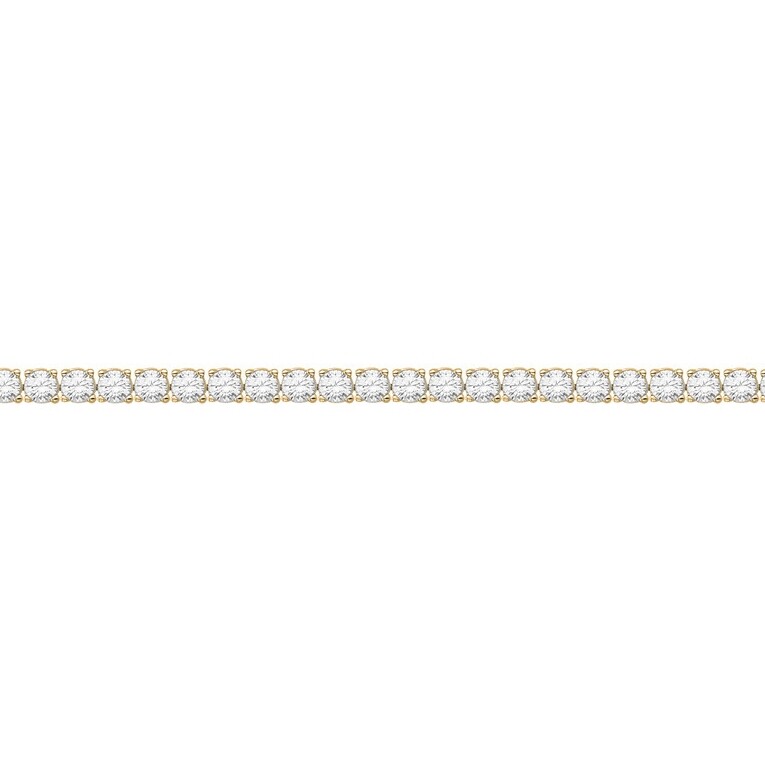 Bracelet en plaqué or et oxyde de zirconium vue 1