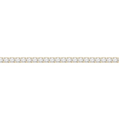 Bracelet en plaqué or et oxyde de zirconium