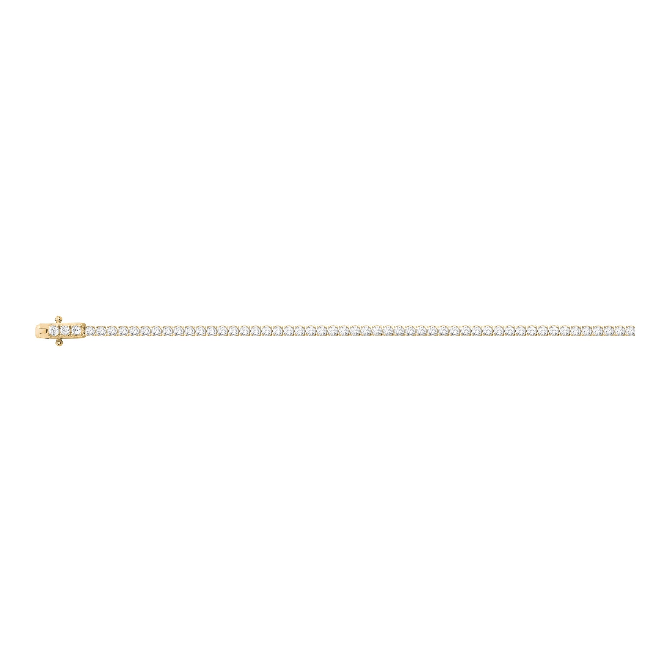 Bracelet en plaqué or et oxyde de zirconium vue 2