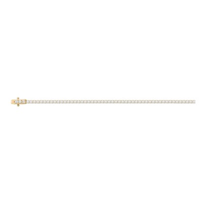 Bracelet en plaqué or et oxyde de zirconium
