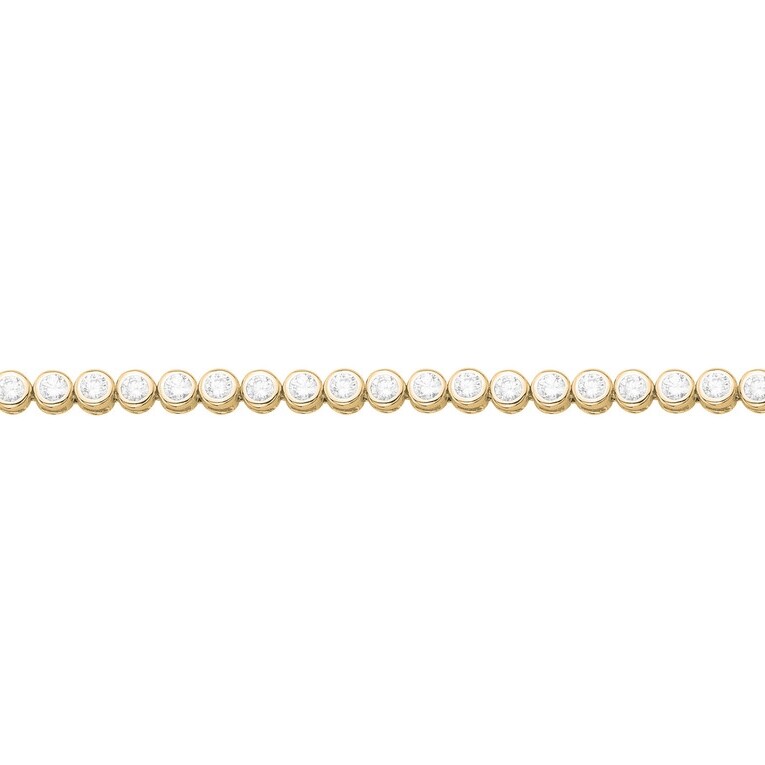 Bracelet en plaqué or et oxyde de zirconium vue 1