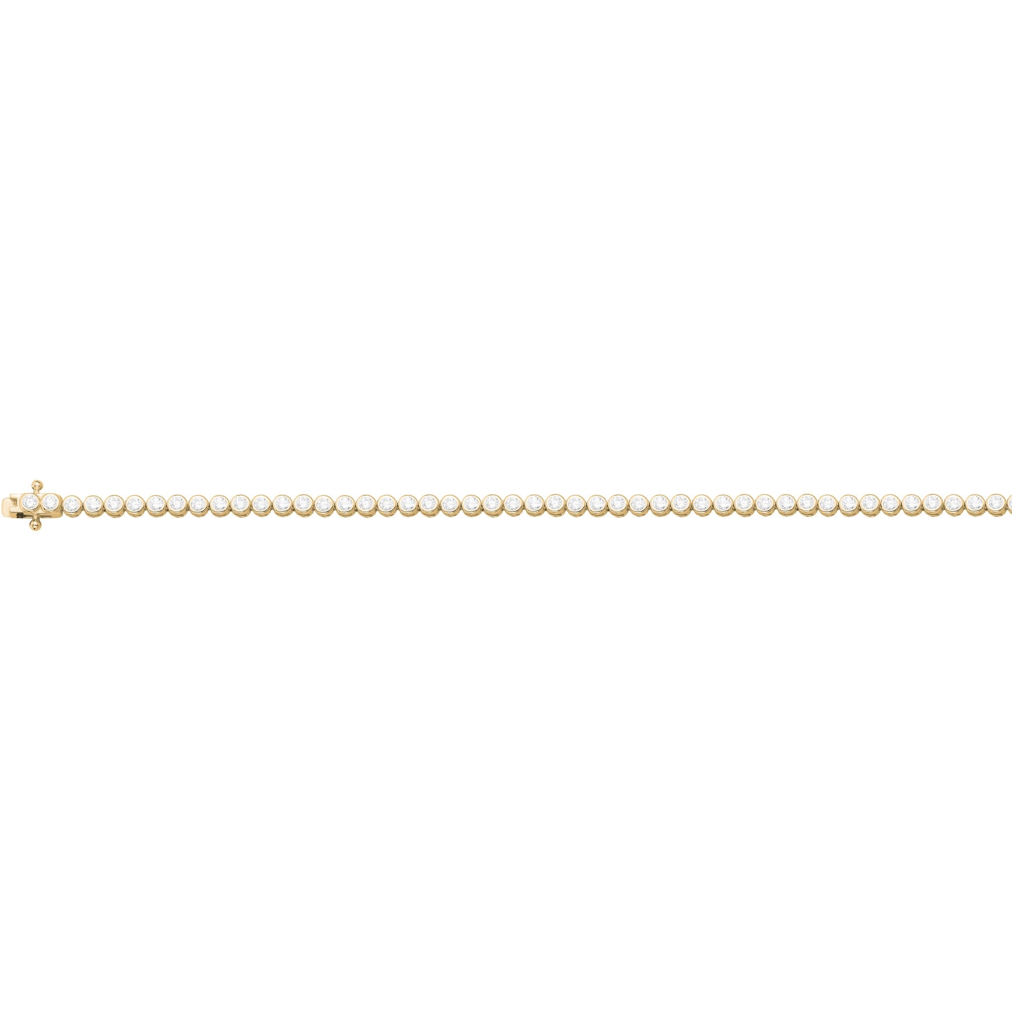 Bracelet en plaqué or et oxyde de zirconium vue 2