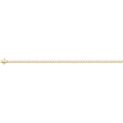 Bracelet en plaqué or et oxyde de zirconium