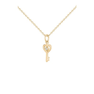Collier La Garçonne en plaqué or et diamant