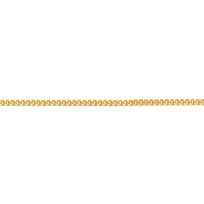 Collier chaîne maille gourmette en plaqué or, 2.40mm