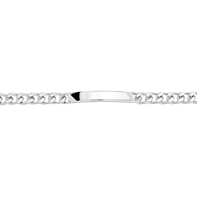 Gourmette maille gourmette en argent poli, 5mm