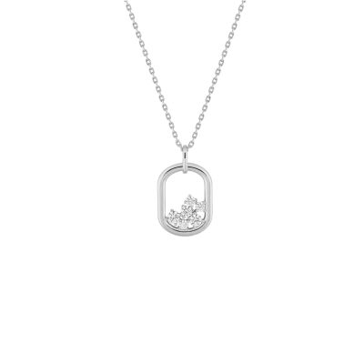 Collier en argent et oxydes de zirconium