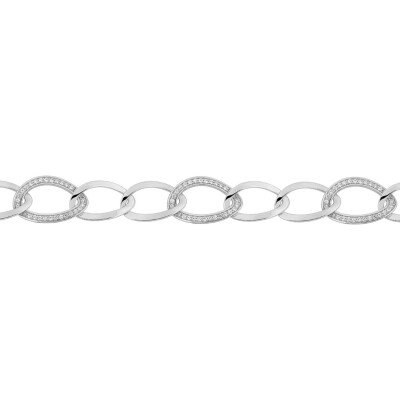 Bracelet en argent et oxydes de zirconium