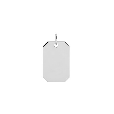 Pendentif plaque en argent
