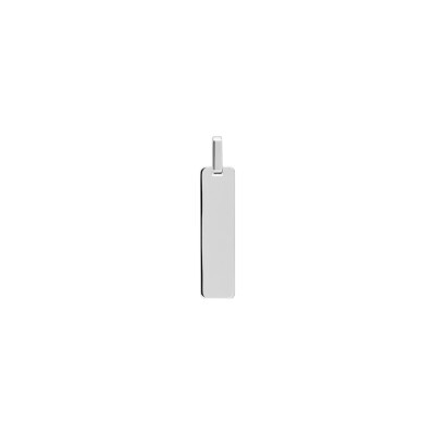 Pendentif plaque en argent