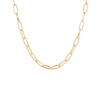 Collier Etrusca en métal doré à l'or fin 18 carats