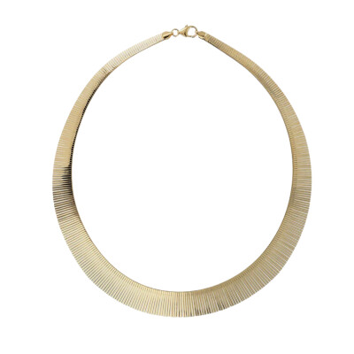 Collier Etrusca en métal doré à l'or fin 18 carats