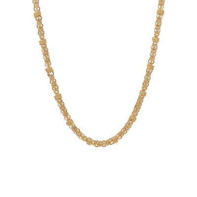 Collier Etrusca en métal doré à l'or fin 18 carats