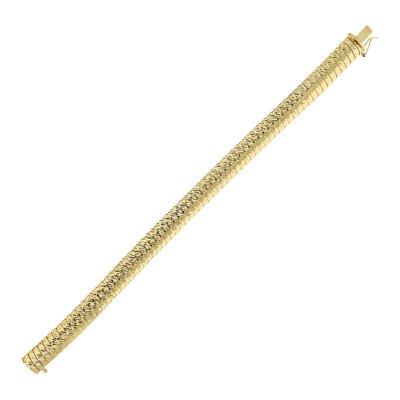 Bracelet Etrusca en métal doré à l'or fin 18 carats