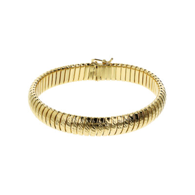 Bracelet Etrusca en métal doré à l'or fin 18 carats