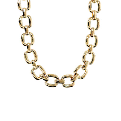 Collier Etrusca en métal doré à l'or fin 18 carats