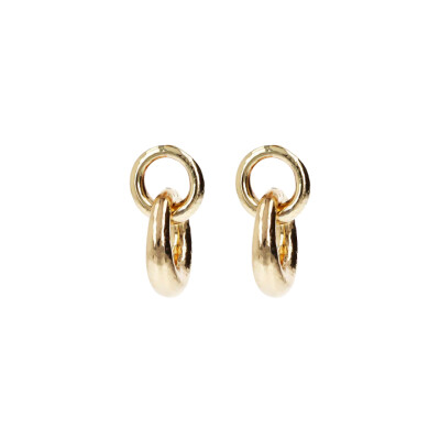 Boucles d'oreilles Etrusca en métal doré à l'or fin 18 carats