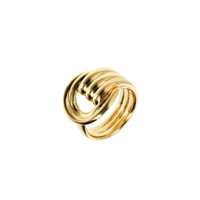 Bague Etrusca en métal doré à l'or fin 18 carats