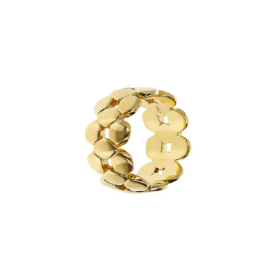 Bague Etrusca en métal doré à l'or fin 18 carats