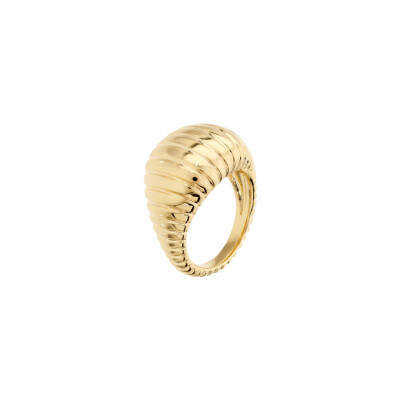 Bague Etrusca en métal doré à l'or fin 18 carats