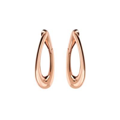 Boucles d'oreilles Bronzallure en métal doré rose à l'or fin 18 carats