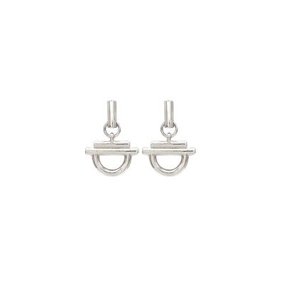 Boucles d'oreilles en métal argenté