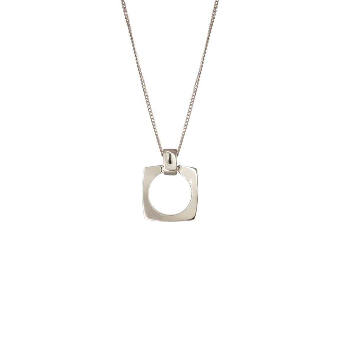 Collier en métal argenté