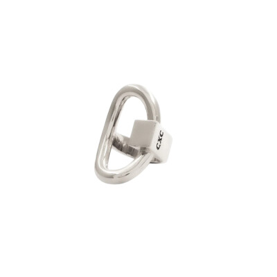 Bague en métal argenté