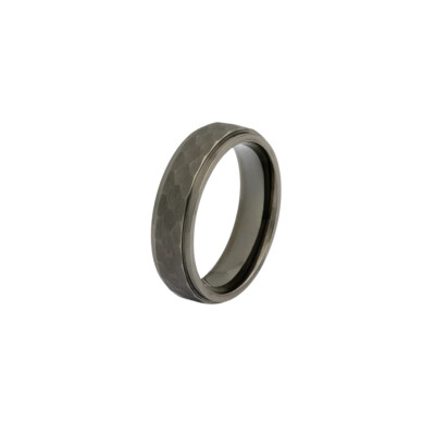 Bague en titane noir