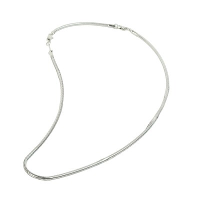 Collier en acier maille serpentine